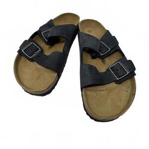 Birkenstock Mens Oiled Black Arizona Strap Sandals Sz 13 EU 46 New w/o Tags